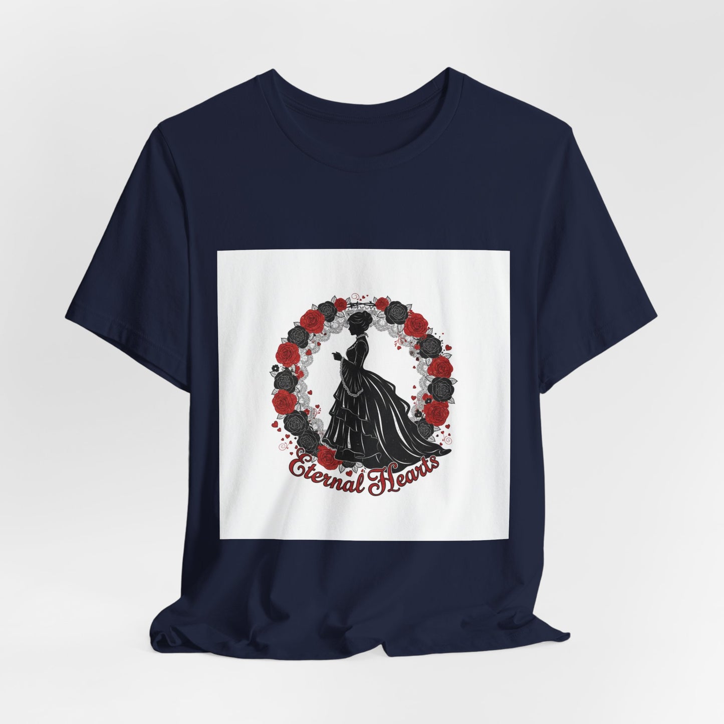 Gothic Romance Silhouette Tee | Nu Romantic 80s Nostalgia, Valentine Punk