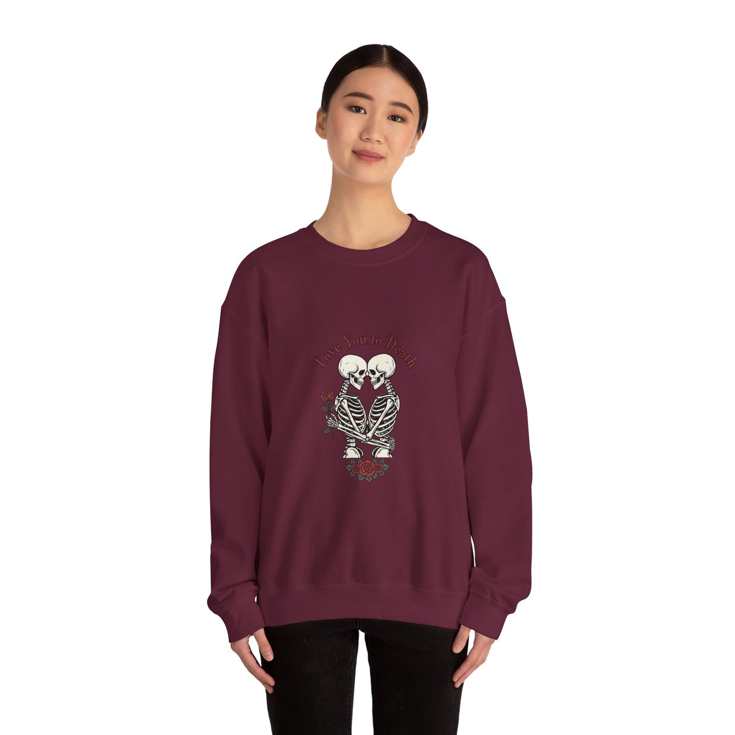 Skeleton Couple 'Love You to Death' Crewneck Sweatshirt