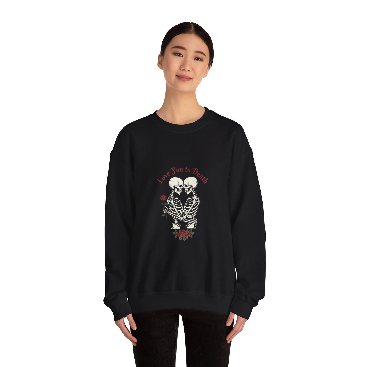 Skeleton Couple 'Love You to Death' Crewneck Sweatshirt