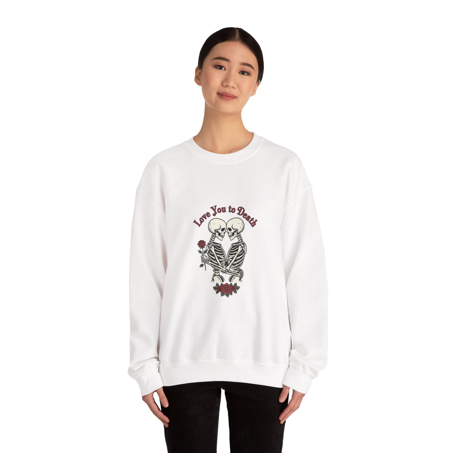 Skeleton Couple 'Love You to Death' Crewneck Sweatshirt